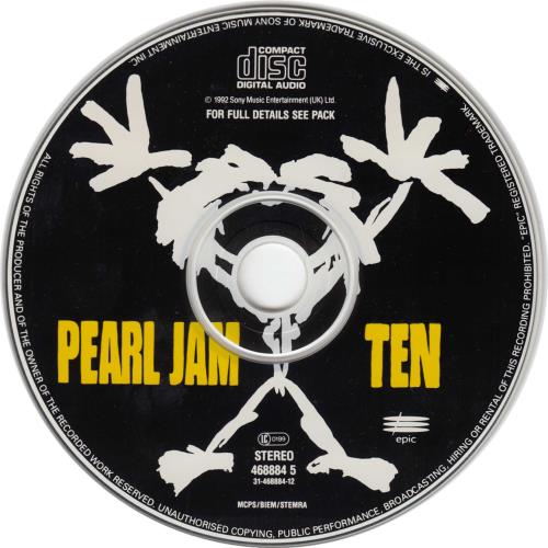 Pearl Jam Ten - Digipak UK CD album (CDLP) (28908)